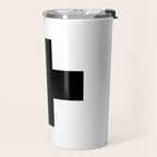 Black Swiss Cross  Travel Mug Gallery Image 2
