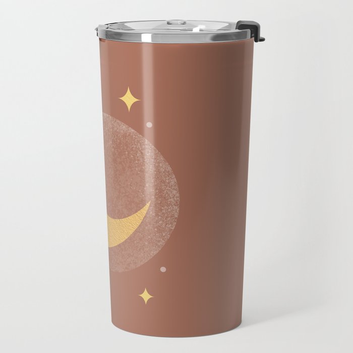 Moon Sparkle Gold - Celestial Travel Mug Gallery Image 2