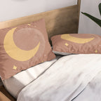 Moon Sparkle Gold - Celestial Pillow Sham Gallery Image 2