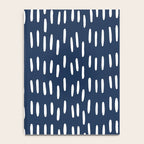 Boho Raindrops in Navy Blue Notebook Gallery Image 4