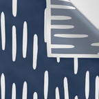 Boho Raindrops in Navy Blue Wall Tapestry Gallery Image 3