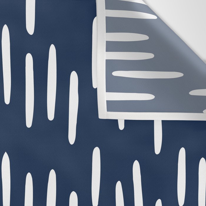 Boho Raindrops in Navy Blue Wall Tapestry Gallery Image 3