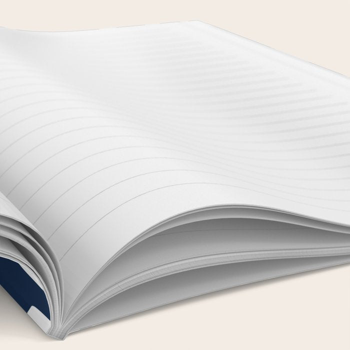 Boho Raindrops in Navy Blue Notebook Gallery Image 2