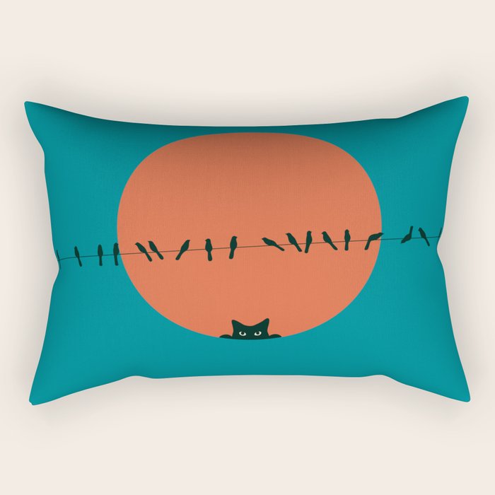 Cat Landscape 186 Rectangular Pillow Gallery Image 1