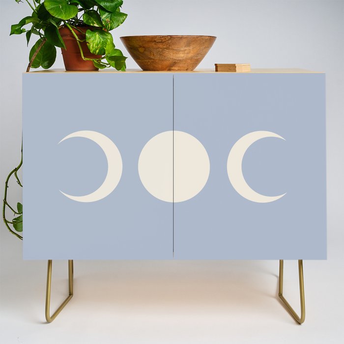 Moon Minimalism - Blue Credenza Gallery Image 1