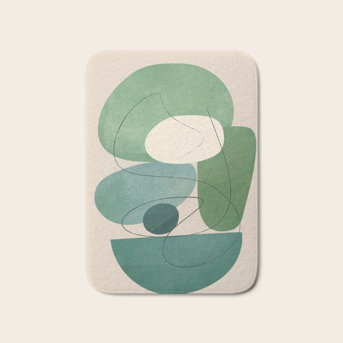 Floating Abstraction 7 Bath Mat Gallery Image 1