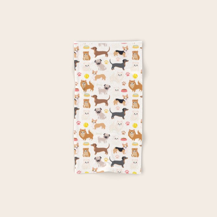 Cute Dog Pattern Bath Towel Gallery Image 1
