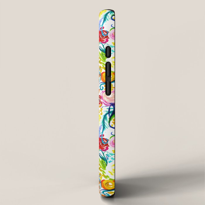 Neon Summer Floral (Smaller Print size) iPhone Case Gallery Image 2
