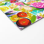 Neon Summer Floral (Smaller Print size) Welcome Mat Gallery Image 2