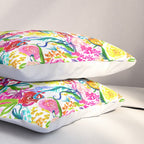 Neon Summer Floral (Smaller Print size) Pillow Sham Gallery Image 3