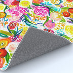 Neon Summer Floral (Smaller Print size) Rug Gallery Image 4