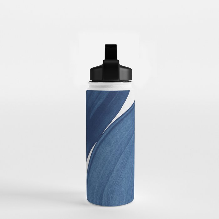 Modern Painting Blue II, Blue Abstract Water Bottle Gallery Image 2