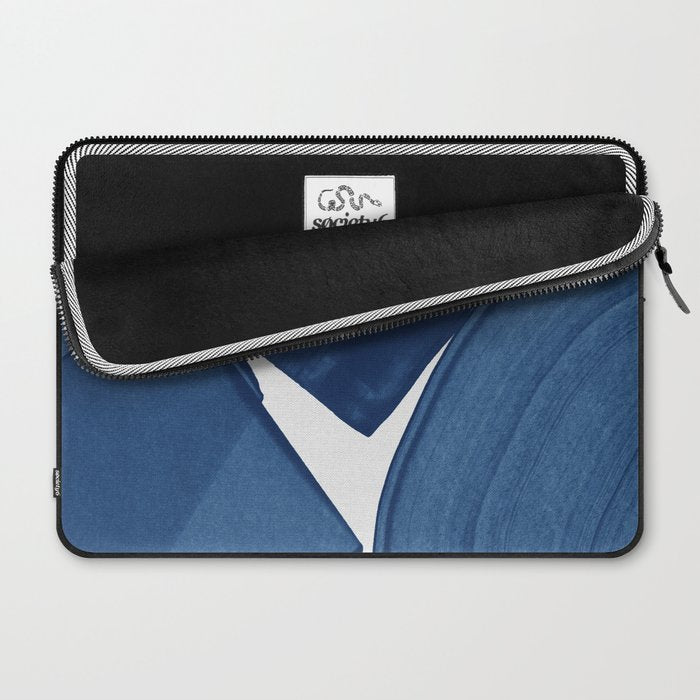 Modern Painting Blue II, Blue Abstract Laptop Sleeve Gallery Image 2