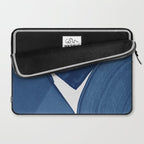 Modern Painting Blue II, Blue Abstract Laptop Sleeve Gallery Image 2