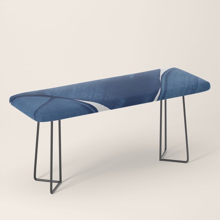 Modern Painting Blue II, Blue Abstract Bench Gallery Image 1