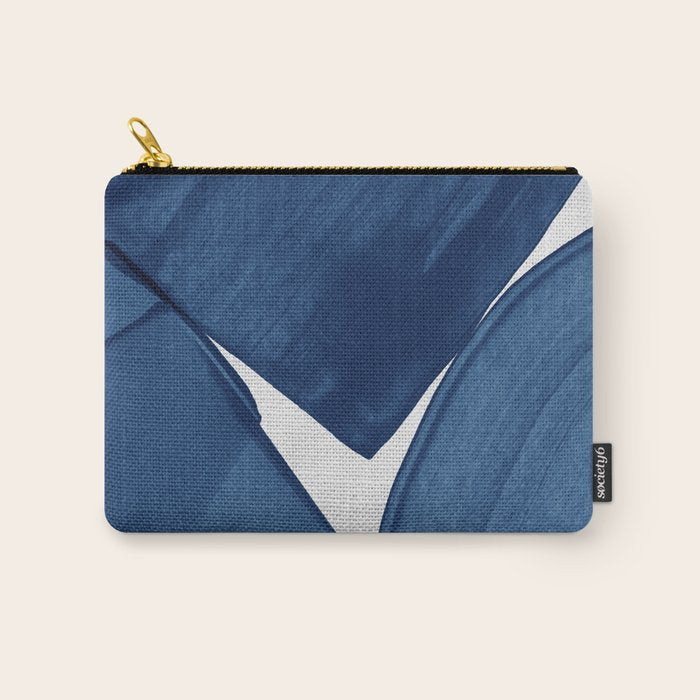 Modern Painting Blue II, Blue Abstract Carry All Pouch Gallery Image 1