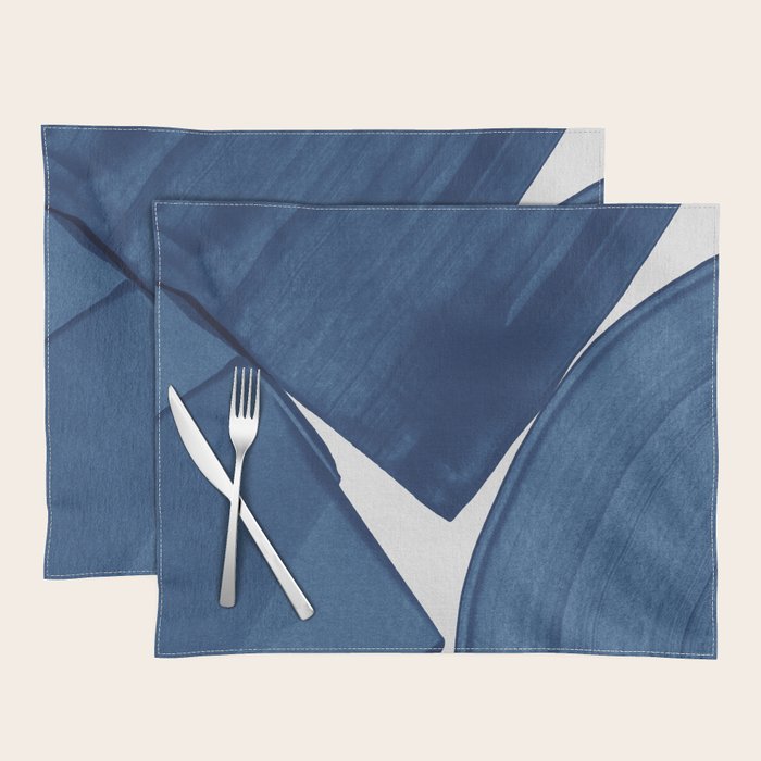 Modern Painting Blue II, Blue Abstract Placemat Gallery Image 1