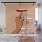 Cheers to Love, Laughter & Happily Ever After #painting #illustration Wall Mural Gallery Image 1