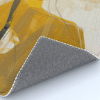 Modern Abstract Woman in Yellow Dress Rug Gallery Image 4