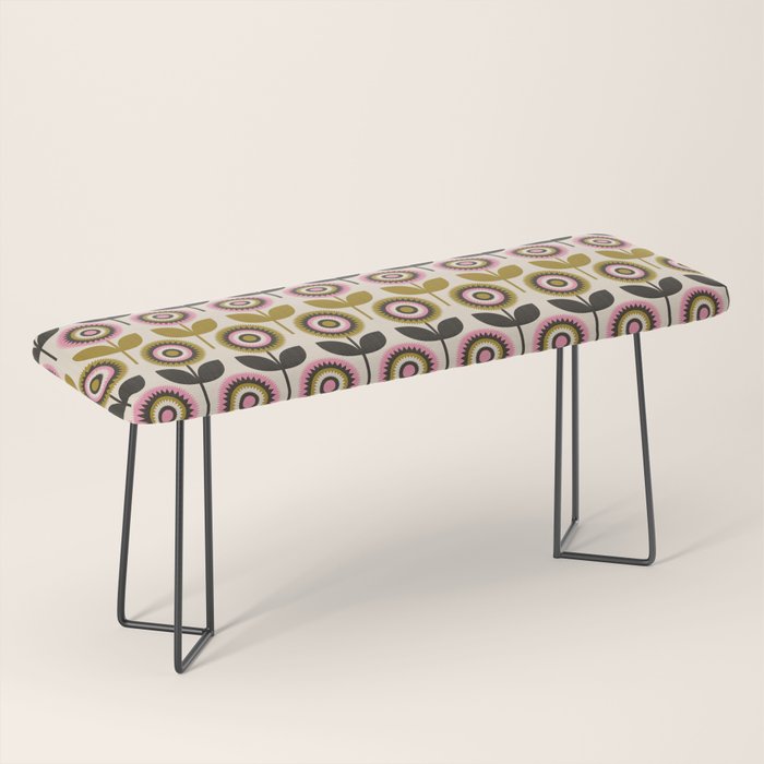 Mid Mod Flowers Bench Gallery Image 1