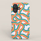 Retro psychedelic rainbow pattern iPhone Case Gallery Image 1