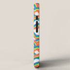 Retro psychedelic rainbow pattern iPhone Case Gallery Image 2
