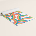 Retro psychedelic rainbow pattern Yoga Mat Gallery Image 2