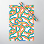 Retro psychedelic rainbow pattern Wrapping Paper Gallery Image 1