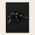Aquarius Zodiac Star Constellation Line Art Black Notebook Gallery Image 4