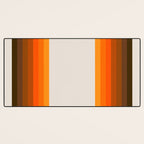 Retro Golden Rainbow - Straight Desk Mat Gallery Image 3