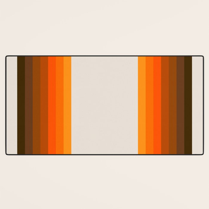 Retro Golden Rainbow - Straight Desk Mat Gallery Image 3