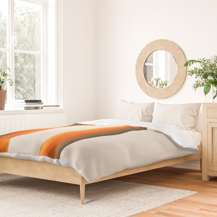 Retro Golden Rainbow - Straight Duvet Cover Gallery Image 2