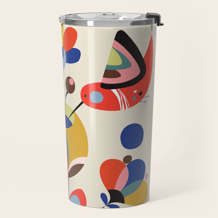 Hummingbirds & Flowers Travel Mug Gallery Image 2
