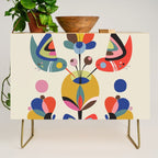 Hummingbirds & Flowers Credenza Gallery Image 1