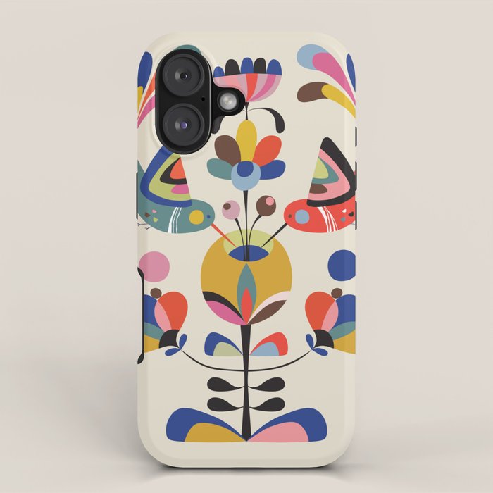 Hummingbirds & Flowers iPhone Case Gallery Image 1