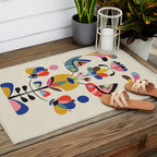Hummingbirds & Flowers Outdoor Rug Gallery Image 2
