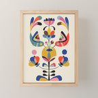 Hummingbirds & Flowers Mini Art Print Gallery Image 1
