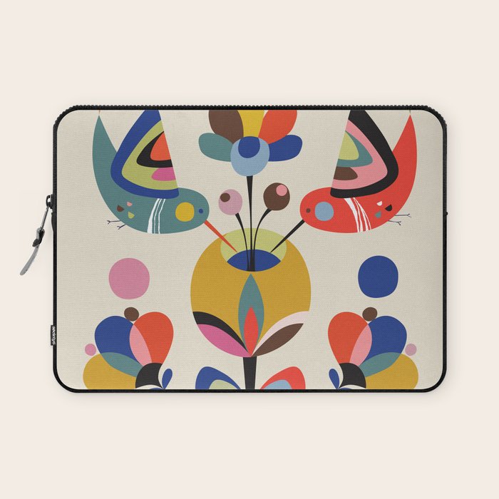 Hummingbirds & Flowers Laptop Sleeve Gallery Image 1