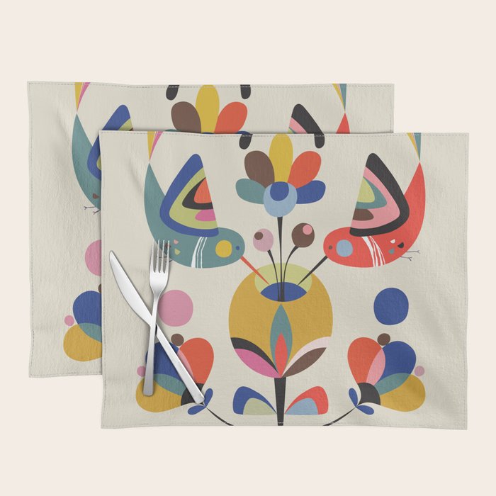 Hummingbirds & Flowers Placemat Gallery Image 1