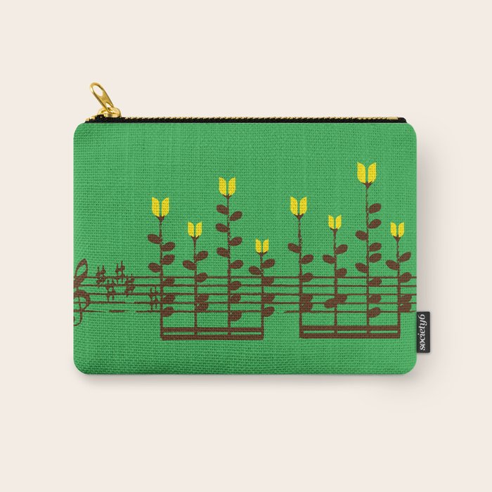 Music notes garden Carry All Pouch Gallery Image 1