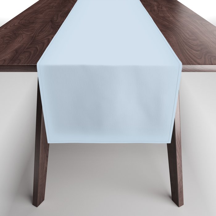 Baby Blue Solid Color Table Runner Gallery Image 1