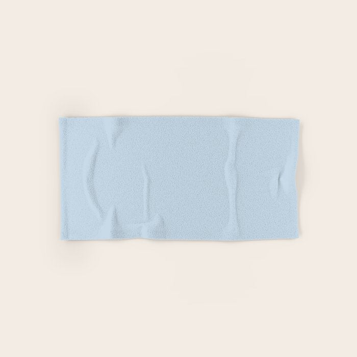 Baby Blue Solid Color Bath Towel Gallery Image 1