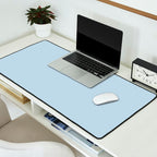 Baby Blue Solid Color Desk Mat Gallery Image 2