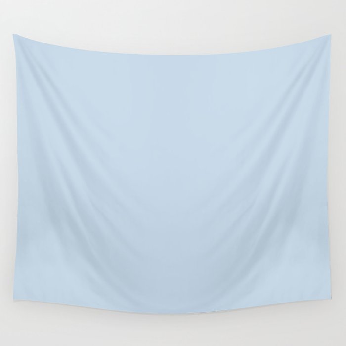 Baby Blue Solid Color Wall Tapestry Gallery Image 4