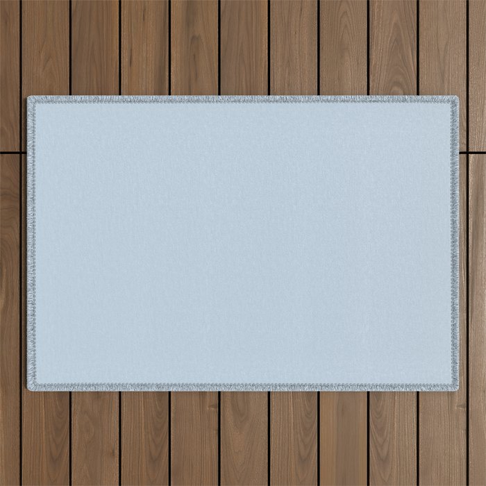 Baby Blue Solid Color Outdoor Rug Gallery Image 1