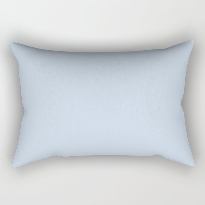 Baby Blue Solid Color Rectangular Pillow Gallery Image 1