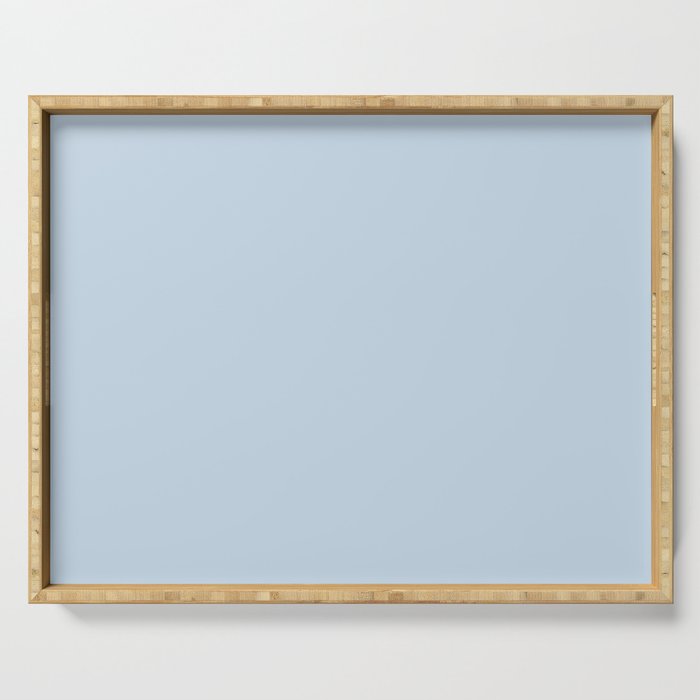 Baby Blue Solid Color Serving Tray Gallery Image 1