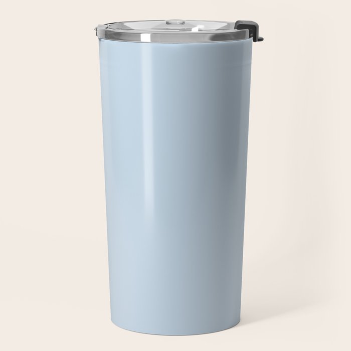 Baby Blue Solid Color Travel Mug Gallery Image 2