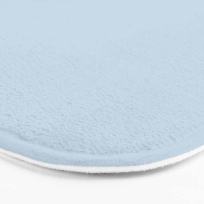 Baby Blue Solid Color Bath Mat Gallery Image 3