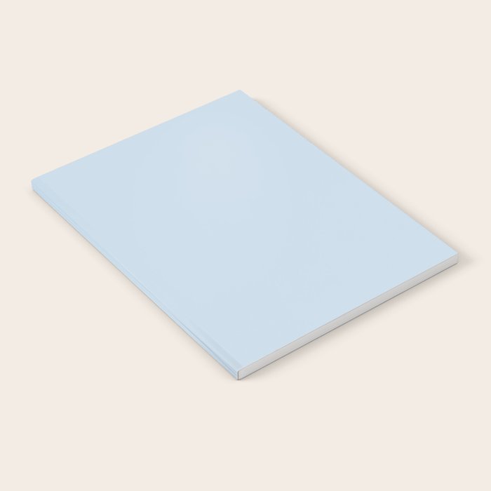 Baby Blue Solid Color Notebook Gallery Image 2
